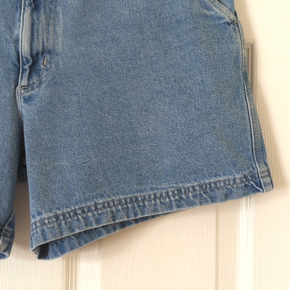 OP 90's Vintage Classic Medium Wash High Waisted Relaxed Fit Jean Shorts 11/12 - Picture 9 of 12